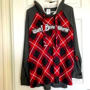 Walt Disney World cozy long sleeve shirt with hoodie